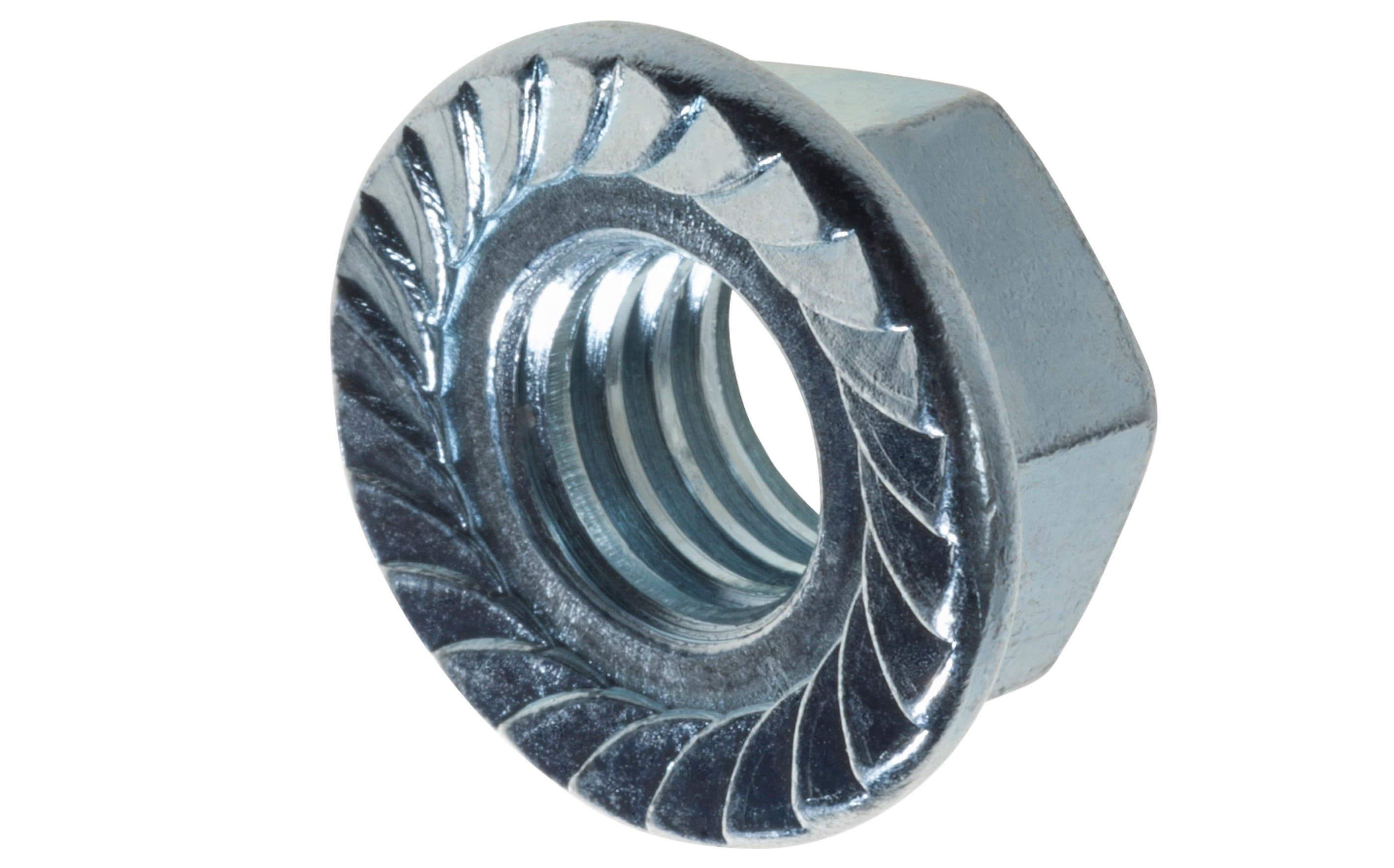 Artículo TUERCA HEXAGONAL FLANGE NC 8H GALVANIZADA 1 de nuestra sub línea TUERCA HEXAGONAL LIVIANA G2 NC NATURAL referente a la línea tuercas