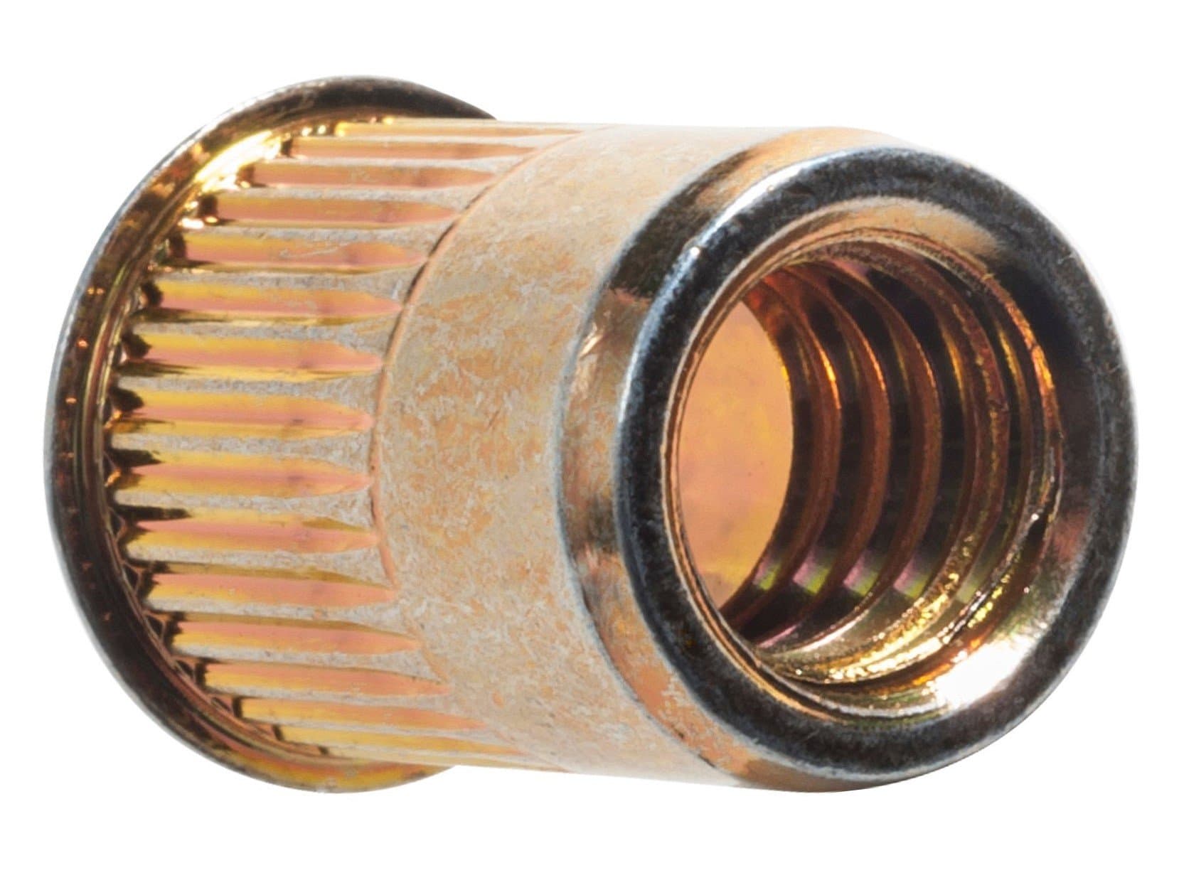 Artículo TUERCA REMACHABLE MOLETEADA AMERICANA ALA CORTA NC 24H TROPICALIZADA 3/16 de nuestra sub línea TUERCA HEXAGONAL LIVIANA G2 NC NATURAL referente a la línea tuercas