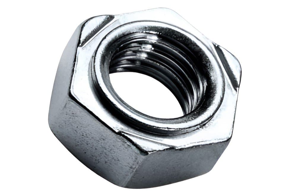 Artículo TUERCA HEXAGONAL SOLDABLE DIN 929 MM 6 de nuestra sub línea TUERCA HEXAGONAL LIVIANA G2 NC NATURAL referente a la línea tuercas