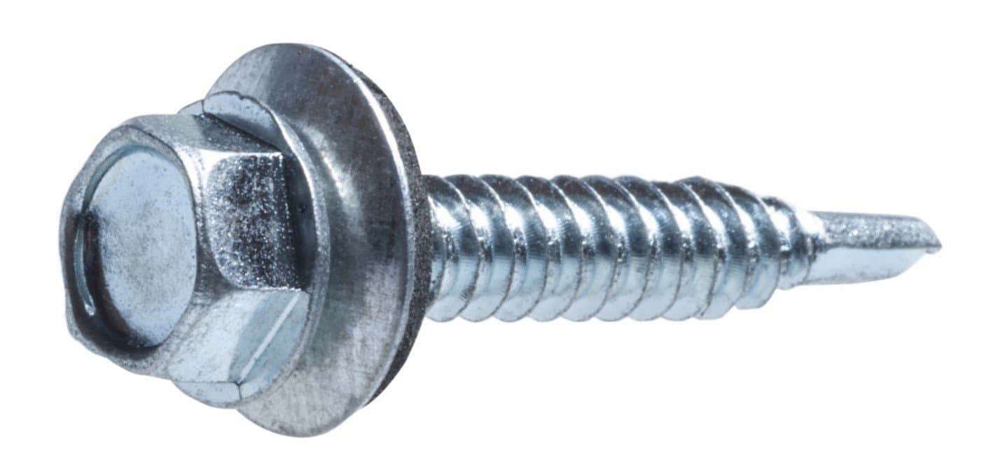 Artículo PIJA CABEZA HEXAGONAL PUNTA DE BROCA CON EMPAQUE GALVANIZADA 1/4X3 de nuestra sub línea PIJA MULTIUSOS PHILLIPS NEGRA referente a la línea pijas