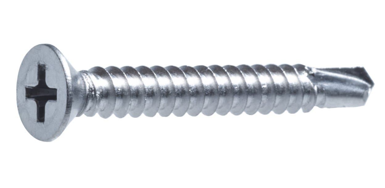 Artículo PIJA CABEZA PLANA PHILLIPS PUNTA DE BROCA INOXIDABLE 10X1 de nuestra sub línea PIJA MULTIUSOS PHILLIPS NEGRA referente a la línea pijas