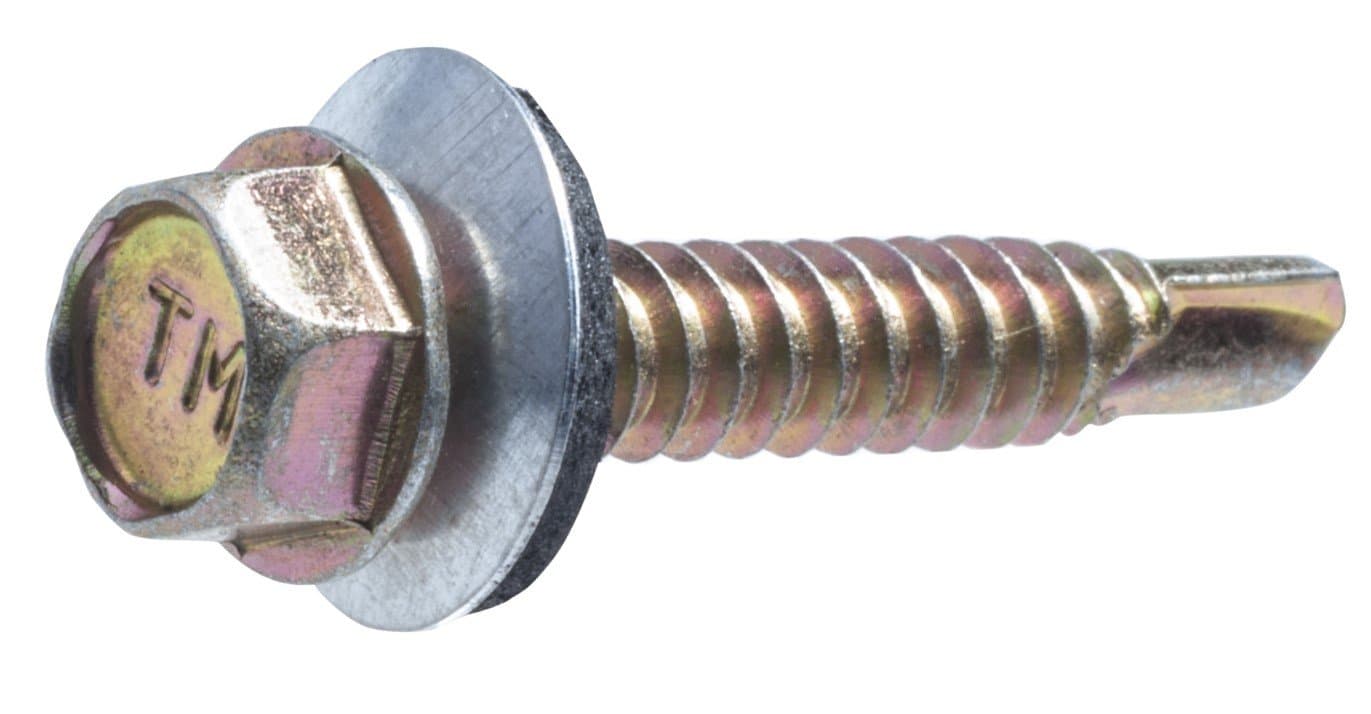 Artículo PIJA CABEZA HEXAGONAL PUNTA DE BROCA CON EMPAQUE TROPICALIZADA 1/4X3/4 de nuestra sub línea PIJA MULTIUSOS PHILLIPS NEGRA referente a la línea pijas