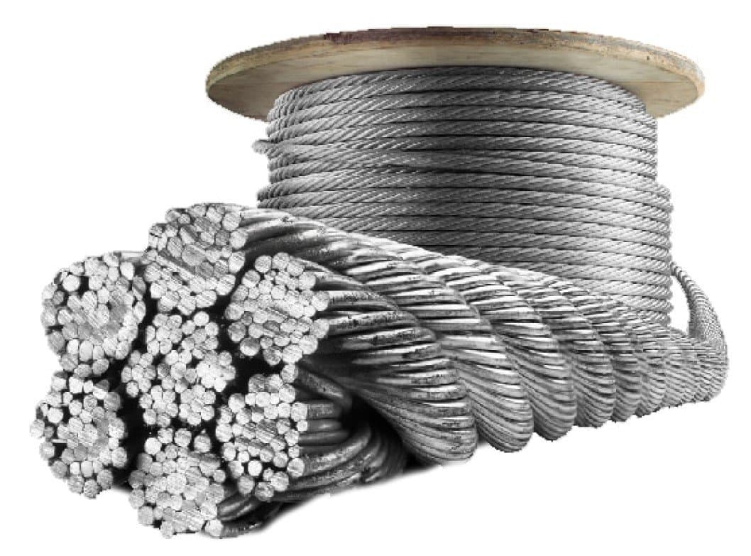 Artículo CABLE DE ACERO ALMA DE ACERO 6X19 (500 METROS) 1/2 de nuestra sub línea CASQUILLO DE ALUMINIO PARA CABLE DE ACERO referente a la línea accesorios y mas
