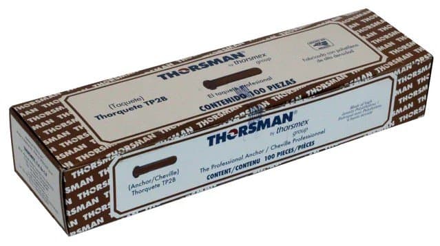 Artículo TAQUETE DE PLASTICO THORSMAN CAFE 5/16 de nuestra sub línea TAQUETE DE PLASTICO ANKER GRIS referente a la línea taquetes