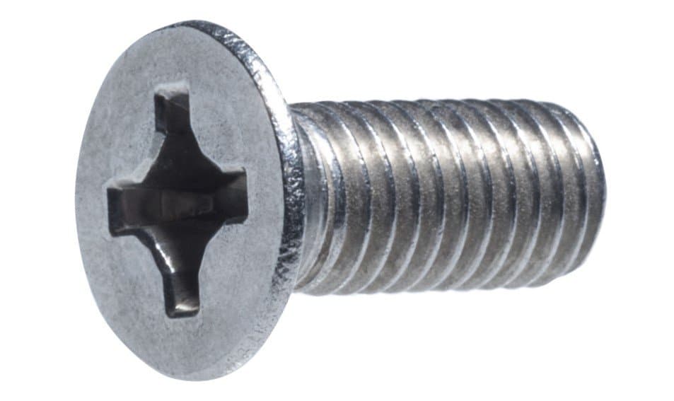 Artículo TORNILLO CABEZA PLANA PHILLIPS T304 INOXIDABLE MM 6X16 de nuestra sub línea TORNILLO COCHE G2 NC NATURAL referente a la línea tornillos varios