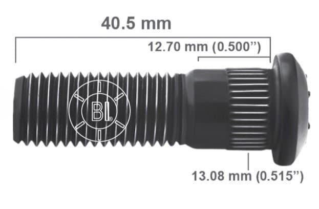 Artículo BIRLO RUEDA DERECHA M12-1.50X40.500 (1.590IN) BR30-042RP H33-177 3175-R de nuestra sub línea PERNO AGRICOLA referente a la línea automotriz