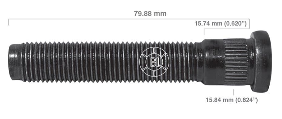 Artículo BIRLO RUEDA DERECHA M14-1.50X79.880 (3.15IN) BR20-077RP de nuestra sub línea PERNO AGRICOLA referente a la línea automotriz