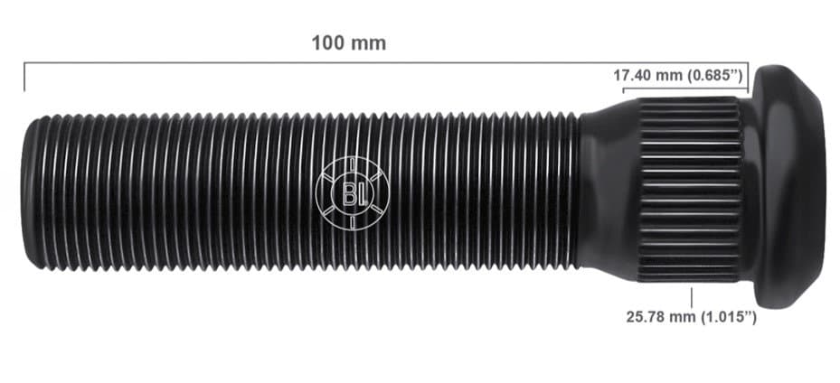 Artículo BIRLO EXTRA PESADO DERECHA M22-1.50X100.000 (3.94IN) BR50-082RP H99-067 9709-R de nuestra sub línea PERNO AGRICOLA referente a la línea automotriz