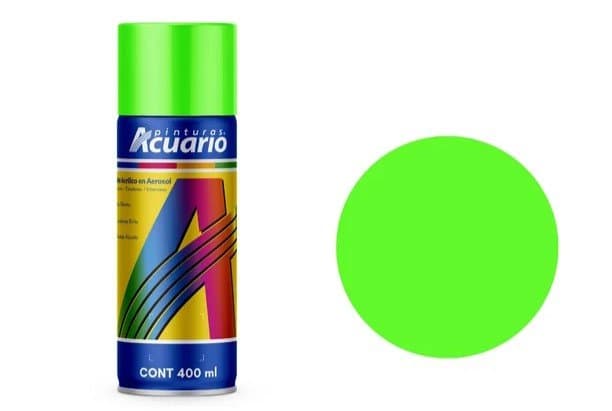 Artículo AEROSOL ACUARIO VERDE FLUORESCENTE AA75705 de nuestra sub línea AEROSOLES referente a la línea aerosoles