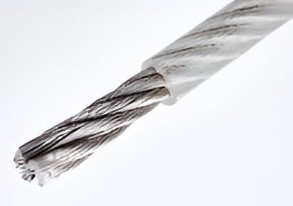 Artículo CABLE DE ACERO GALVANIZADO RECUBIERTO DE PVC 7X19 (75 METROS) 3/16 de nuestra sub línea CASQUILLO DE ALUMINIO PARA CABLE DE ACERO referente a la línea accesorios y mas