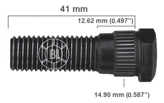 Artículo BIRLO RUEDA DERECHA M12-1.50X41.270 (1.63IN) BR20-005RP H22-157 2157-R de nuestra sub línea PERNO AGRICOLA referente a la línea automotriz