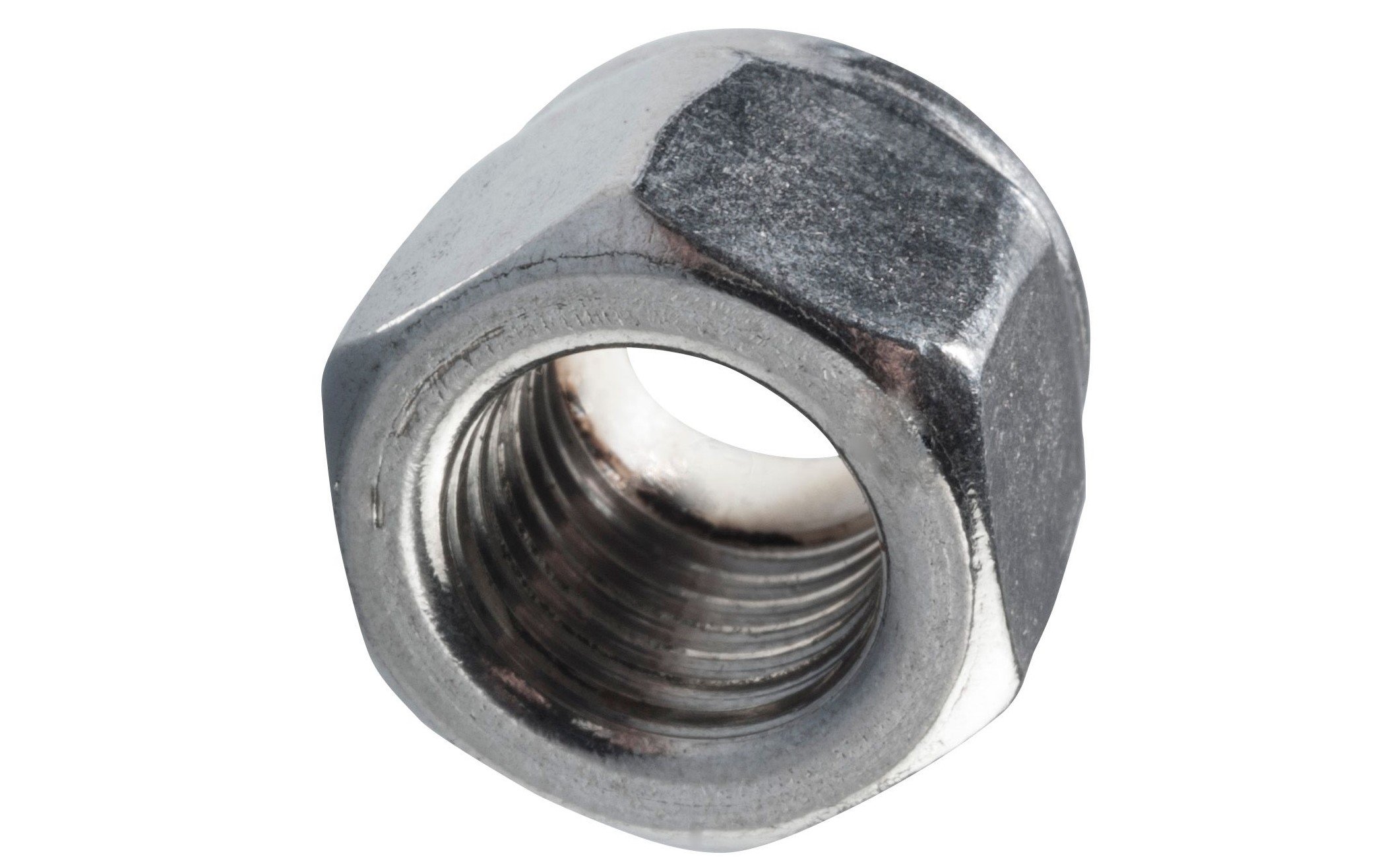 Artículo TUERCA SEGURIDAD INSERTO NYLON T304 INOXIDABLE NF 20H 7/16 de nuestra sub línea TUERCA HEXAGONAL LIVIANA G2 NC NATURAL referente a la línea tuercas