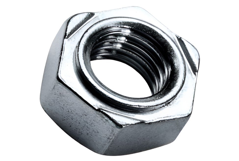 Artículo TUERCA HEXAGONAL SOLDABLE DIN 929 MM 6 de nuestra sub línea TUERCA HEXAGONAL LIVIANA G2 NC NATURAL referente a la línea tuercas