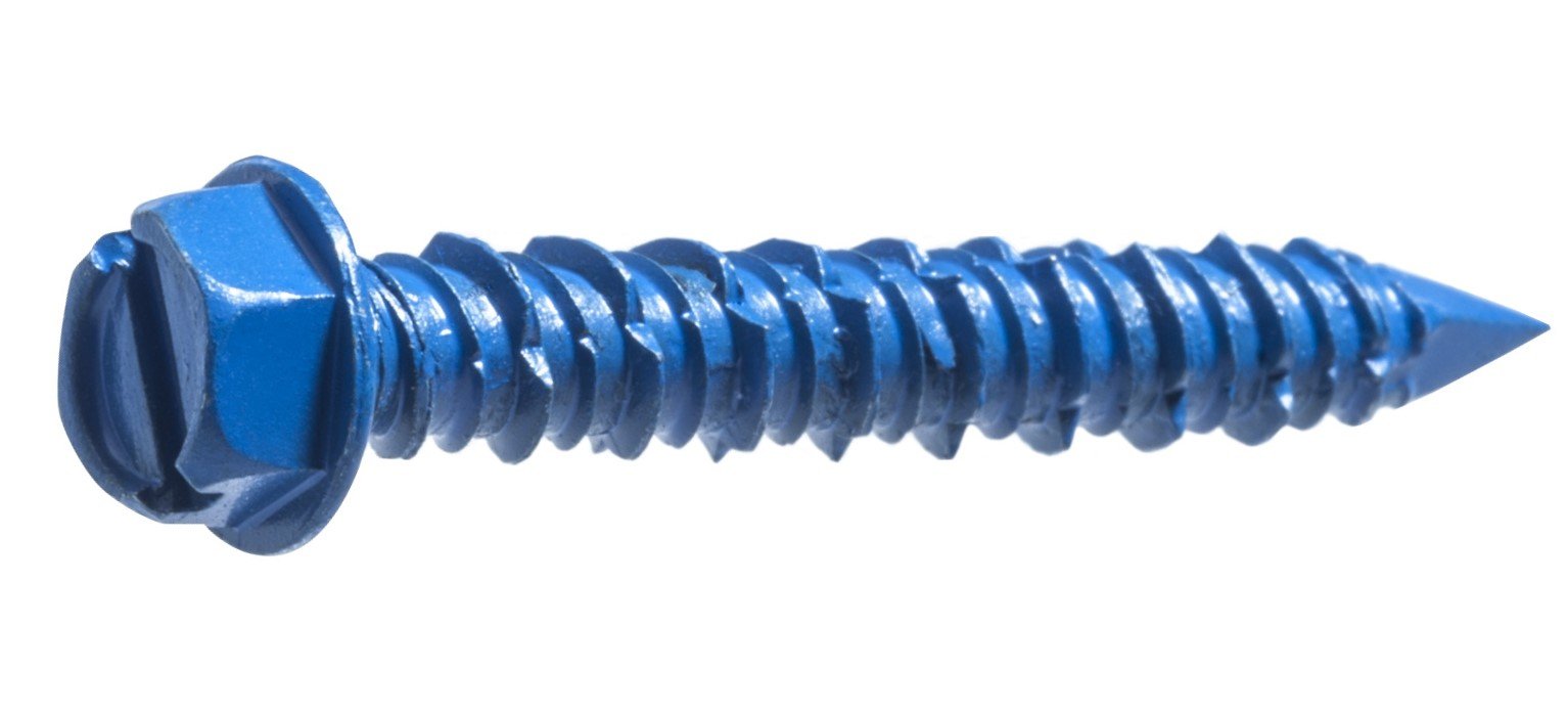 Artículo PIJA CABEZA HEXAGONAL PARA CONCRETO PUNTA AB AZUL 1/4X1-1/4 de nuestra sub línea PIJA MULTIUSOS PHILLIPS NEGRA referente a la línea pijas