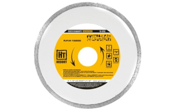 Artículo HECORT DISCO DIAMANTE RIN CONTINUO 4.5 de nuestra sub línea ABRASIVOS referente a la línea adhesivos y abrasivos