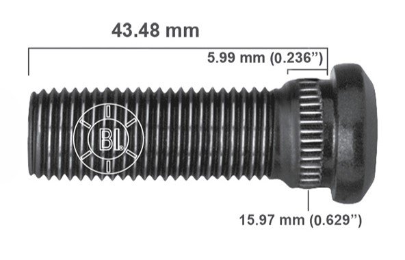 Artículo BIRLO RUEDA DERECHA M14-1.50X43.480 (1.71IN) BR10-031RP H11-162 1162-R de nuestra sub línea PERNO AGRICOLA referente a la línea automotriz