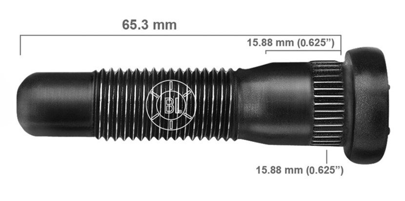 Artículo BIRLO RUEDA DERECHA M14-1.50X65.300 (2.57IN) BR10-052RP H11-172 1171-R de nuestra sub línea PERNO AGRICOLA referente a la línea automotriz
