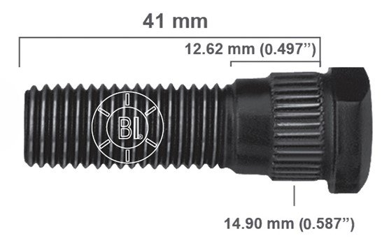 Artículo BIRLO RUEDA DERECHA M12-1.50X41.270 (1.63IN) BR20-005RP H22-157 2157-R de nuestra sub línea PERNO AGRICOLA referente a la línea automotriz