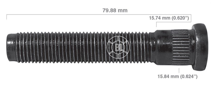 Artículo BIRLO RUEDA DERECHA M14-1.50X79.880 (3.15IN) BR20-077RP de nuestra sub línea PERNO AGRICOLA referente a la línea automotriz