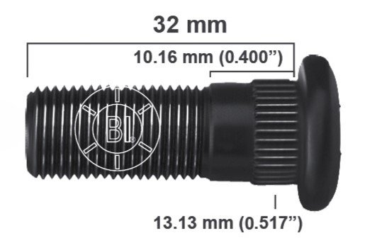 Artículo BIRLO RUEDA DERECHA M12-1.25X33.020 (1.30IN) BR40-011RP H44-165 4174-R de nuestra sub línea PERNO AGRICOLA referente a la línea automotriz