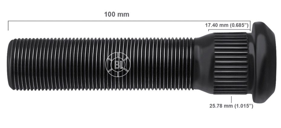 Artículo BIRLO EXTRA PESADO DERECHA M22-1.50X100.000 (3.94IN) BR50-082RP H99-067 9709-R de nuestra sub línea PERNO AGRICOLA referente a la línea automotriz