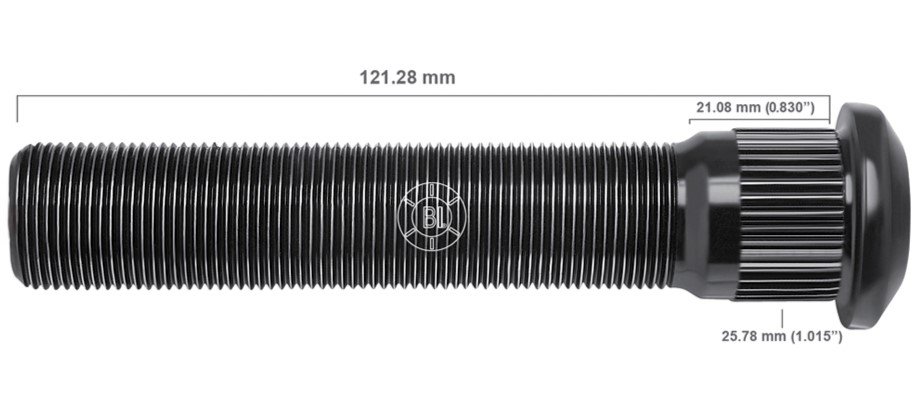 Artículo BIRLO EXTRA PESADO DERECHA M22-1.50X120.650 (4.75IN) BR50-137RP H99-727 9727-R de nuestra sub línea PERNO AGRICOLA referente a la línea automotriz