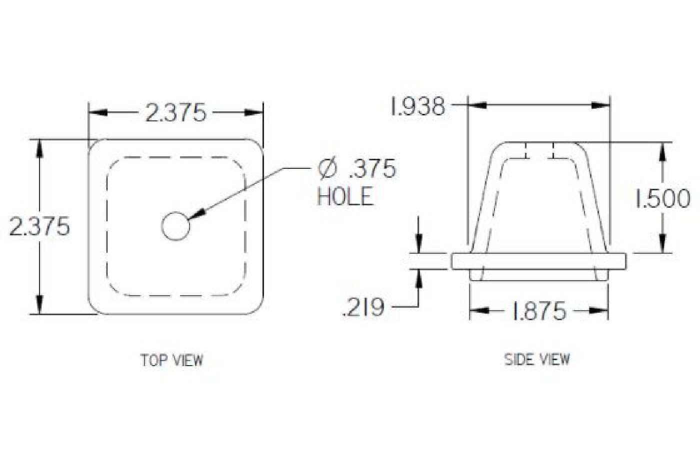 Artículo TAPON DE APILAMIENTO CUADRADO FUNDIDO 2.5 de nuestra sub línea TAPON DE APILAMIENTO FUNDIDO referente a la línea nesting caps