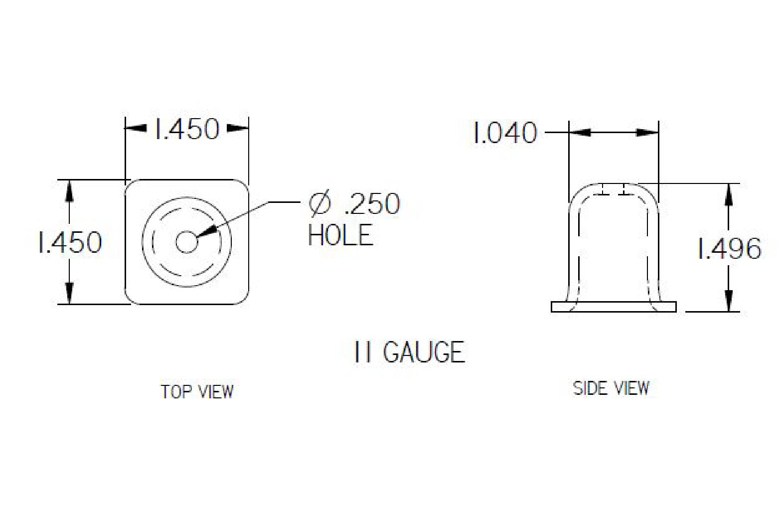 Artículo TAPON DE APILAMIENTO ESTAMPADO CON BARRENO 1.5 de nuestra sub línea TAPON DE APILAMIENTO FUNDIDO referente a la línea nesting caps