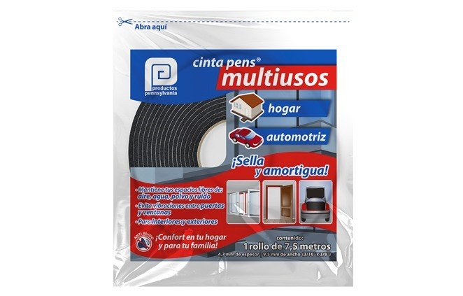 Artículo CINTA PENS MULTIUSOS 3/16X3/8 NEGRO ROLLO 3CSE00077 de nuestra sub línea ABRASIVOS referente a la línea adhesivos y abrasivos