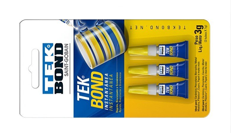 Artículo ADHESIVO INSTANTANEO TEKBOND INSTANTANEA 1G TUBO 3 EN 1 BLISTER de nuestra sub línea ABRASIVOS referente a la línea adhesivos y abrasivos